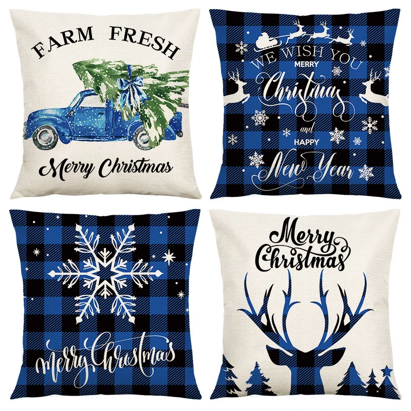 Home Christmas Cushion Cover Living Room Bedroom Sofa Pillow Pillow Case New Year Decoration Office Backrest 45x45cm
Home Christmas Cushion Cover Living Room Bedroom Sofa Pillow Pillow Case New Year Decoration Office Backrest 45x45cm