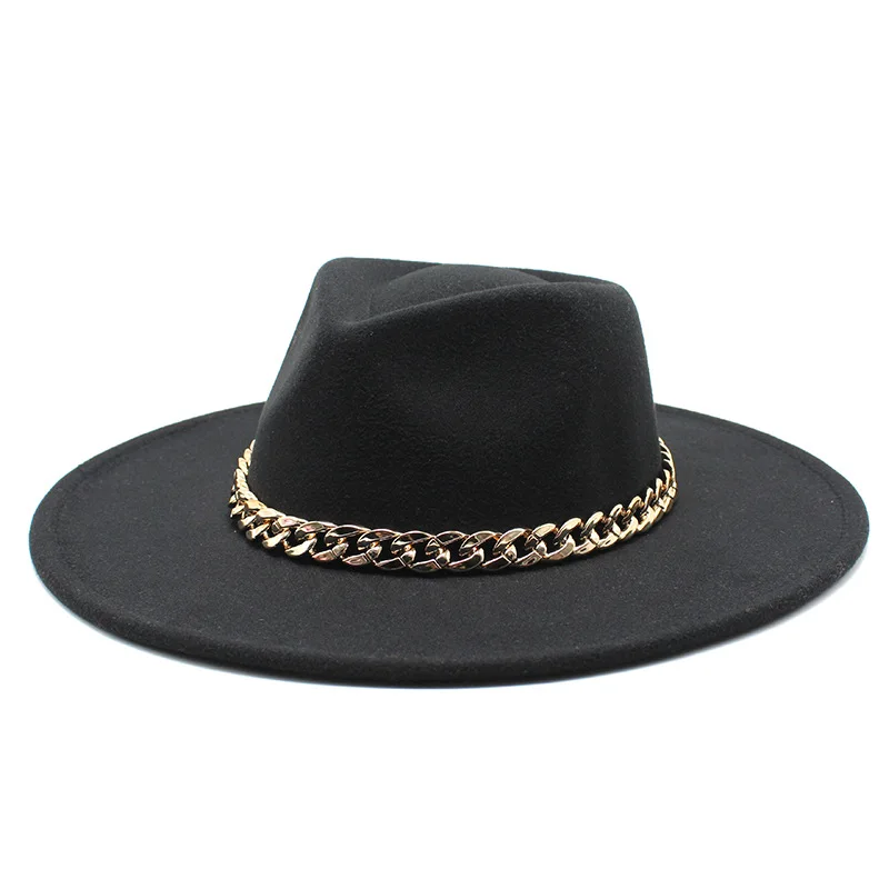 Brim Fedora Hat Men Women Imitation Woolen Felt Hats Simple British Style Super Big Brim Panama Hats with wedding caps
Brim Fedora Hat Men Women Imitation Woolen Felt Hats Simple British Style Super Big Brim Panama Hats with wedding caps