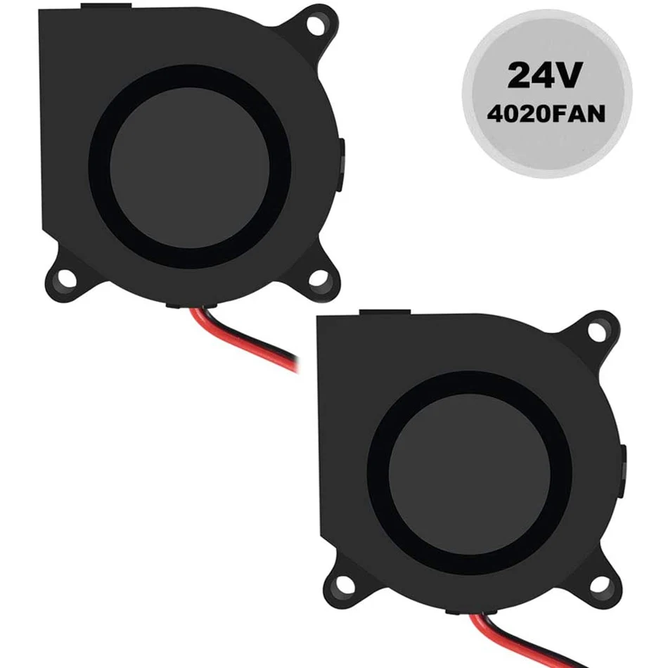 40mmx40mmx20mm Cooling Fan 24V, 4020 Blower DC Brushless Cooling Fan High Speed for Cooling 3D Printer Extruder Hotend
40mmx40mmx20mm Cooling Fan 24V, 4020 Blower DC Brushless Cooling Fan High Speed for Cooling 3D Printer Extruder Hotend