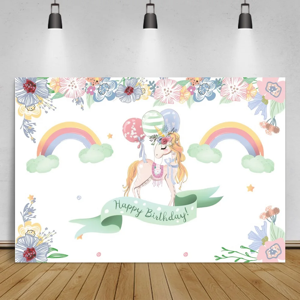 Rainbow Backdrop For Photography Unicorn Birthday Party Balloons Flower Wreath Poster Banner Portrait Photo Background Photocall
Rainbow Backdrop For Photography Unicorn Birthday Party Balloons Flower Wreath Poster Banner Portrait Photo Background Photocall