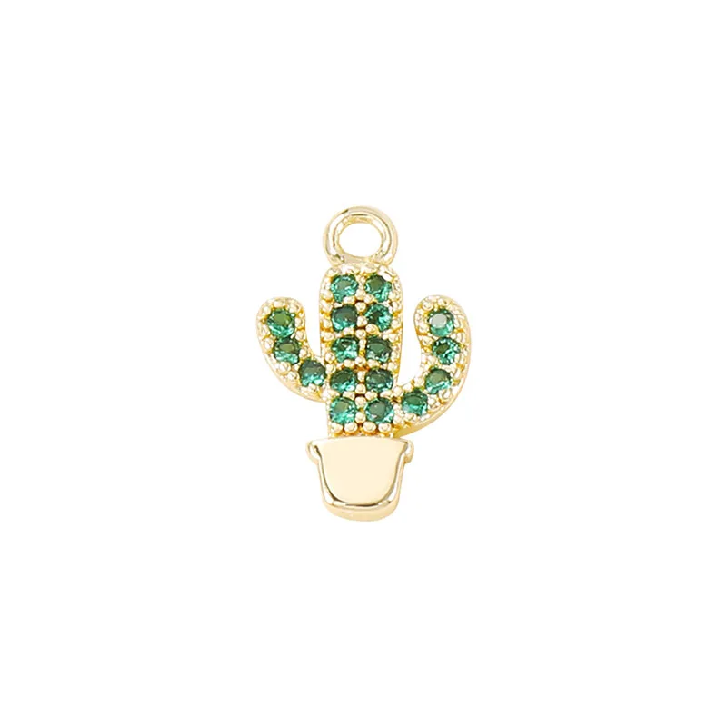 Factory Wholesale Gold Color Brass And Zircon Cactus Charms Pendants Necklace And Bracelet Earring Diy Jewelry Accessories
Factory Wholesale Gold Color Brass And Zircon Cactus Charms Pendants Necklace And Bracelet Earring Diy Jewelry Accessories
