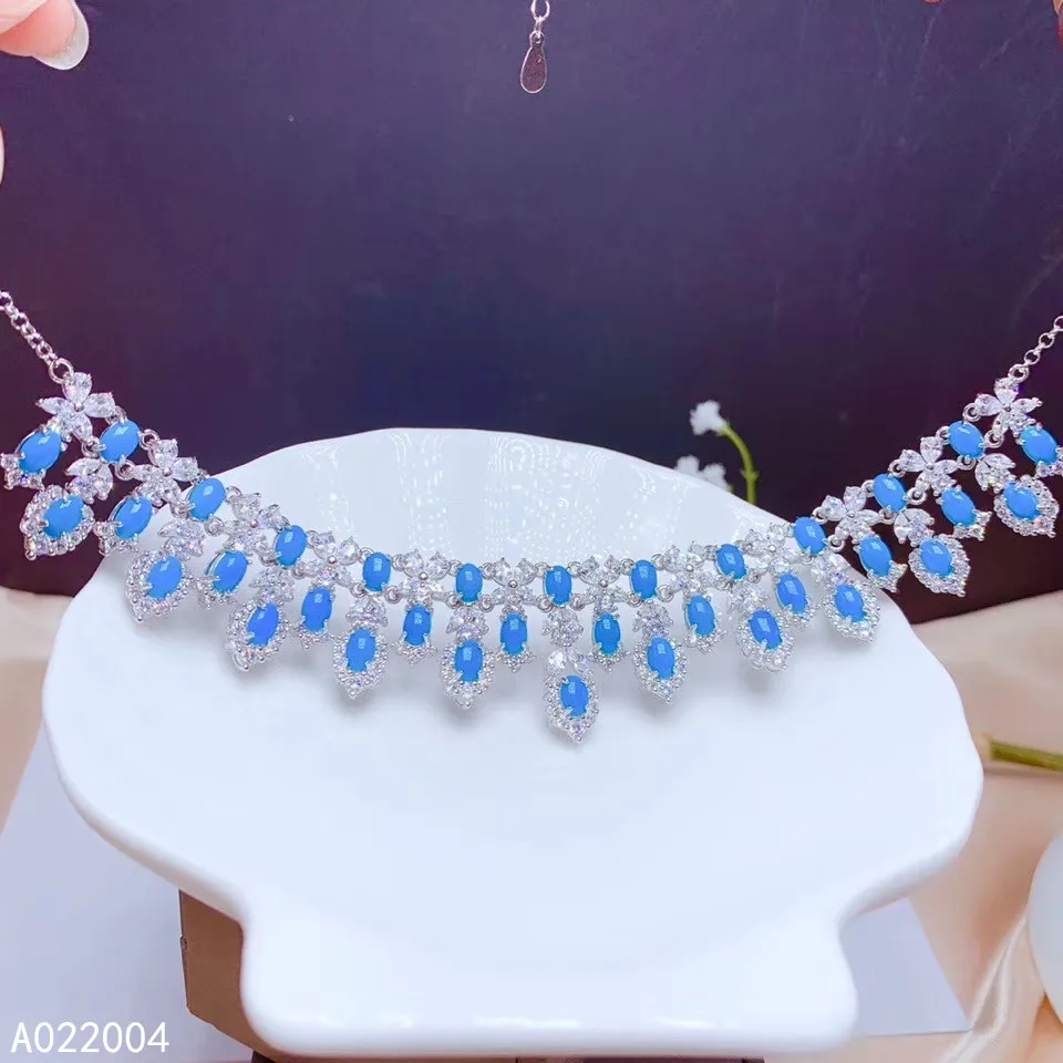 KJJEAXCMY Fine Jewelry 925 Sterling Silver inlaid Natural blue Turquoise Female Miss Girl Woman Pendant Necklace beautiful
KJJEAXCMY Fine Jewelry 925 Sterling Silver inlaid Natural blue Turquoise Female Miss Girl Woman Pendant Necklace beautiful