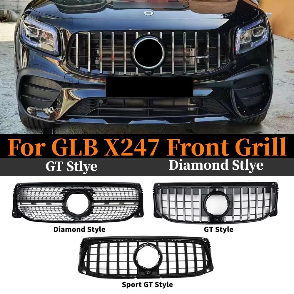Решетка для Mercedes Benz GLB X247, гриль W247 247 2019 2020 2021, Алмазная решетка GT R, стильный передний бампер, гоночный гриль, комплект AMG для тюнинга кузова
Решетка для Mercedes Benz GLB X247, гриль W247 247 2019 2020 2021, Алмазная решетка GT R, стильный передний бампер, гоночный гриль, комплект AMG для тюнинга кузова