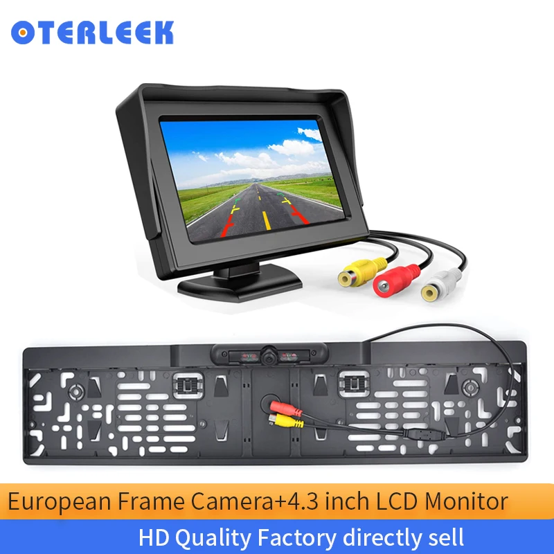 License Plate Frame Camera Size Fit for EU Car For 4.3 inch Car Rear View Monitor System
License Plate Frame Camera Size Fit for EU Car For 4.3 inch Car Rear View Monitor System