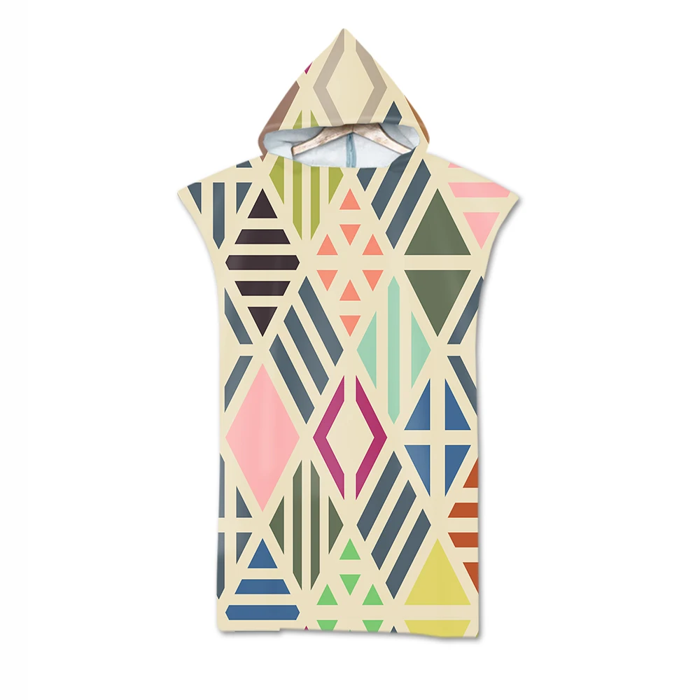 Geometric Printed Microfiber Bath Beach Towel with Hood Hooded Robe Poncho for Swimming Beach Surf Man Woman Bathrobe Beachwear
Geometric Printed Microfiber Bath Beach Towel with Hood Hooded Robe Poncho for Swimming Beach Surf Man Woman Bathrobe Beachwear
