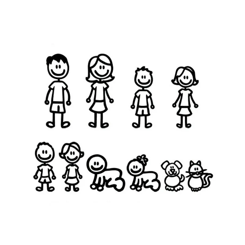 Funny Car Stickers Interesting Family Dad Mom Kids Dog Cat Fashion Styling Decals Cartoon Creativity Personality Vinyl,20cm*15cm
Funny Car Stickers Interesting Family Dad Mom Kids Dog Cat Fashion Styling Decals Cartoon Creativity Personality Vinyl,20cm*15cm