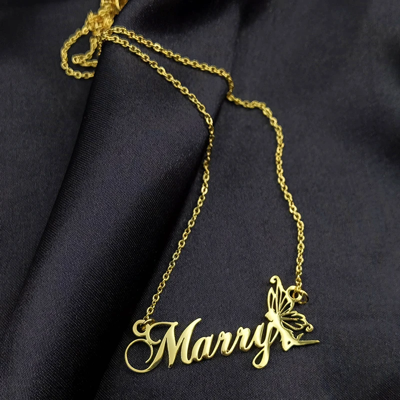 Personalized Letter Necklace Flower Fairy Custom Name Pendant Elves Nameplate Chian Stainless Steel Jewelry for Children Gift
Personalized Letter Necklace Flower Fairy Custom Name Pendant Elves Nameplate Chian Stainless Steel Jewelry for Children Gift
