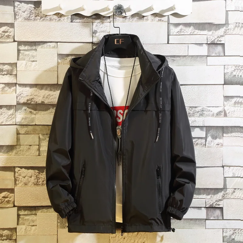 Men Jacket Black Red Gray Casual Solid Color Hooded Loose Bomber Windbreaker Coat Trend Hip Hop Streetwear M-8XL
Men Jacket Black Red Gray Casual Solid Color Hooded Loose Bomber Windbreaker Coat Trend Hip Hop Streetwear M-8XL