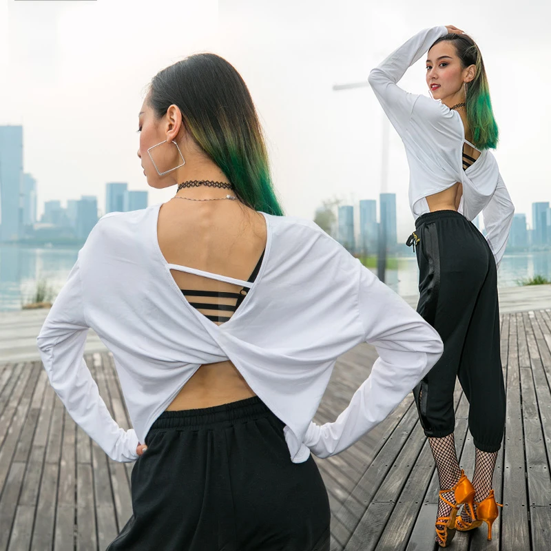 New Latin Dance Tops Women Dance Costume Loose Swing Tops Adult Modern Dance Clothes Black Latin Dance Practice Wear BL2256
New Latin Dance Tops Women Dance Costume Loose Swing Tops Adult Modern Dance Clothes Black Latin Dance Practice Wear BL2256