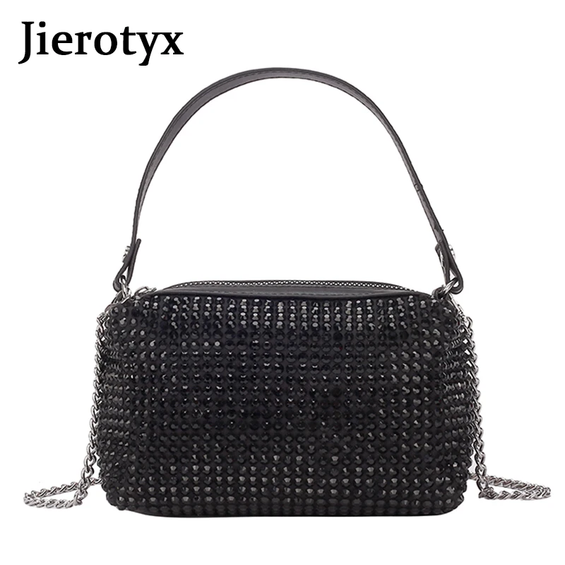 JIEROTYX High Quality Leather Lady Handbags Pure Black Female Diamond Handbags Luggage Travel Bags Messenge Shoulder Bags
JIEROTYX High Quality Leather Lady Handbags Pure Black Female Diamond Handbags Luggage Travel Bags Messenge Shoulder Bags