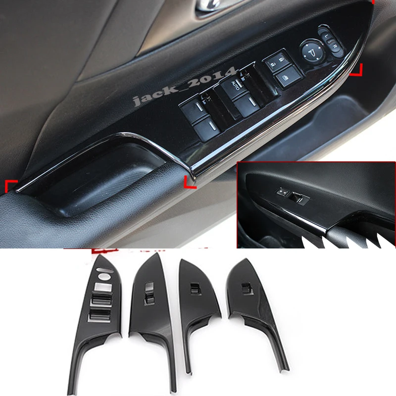 FOR Honda Accord 2014-2017 4PCS/set ABS BLACK Window lift panel switch cover trim
FOR Honda Accord 2014-2017 4PCS/set ABS BLACK Window lift panel switch cover trim