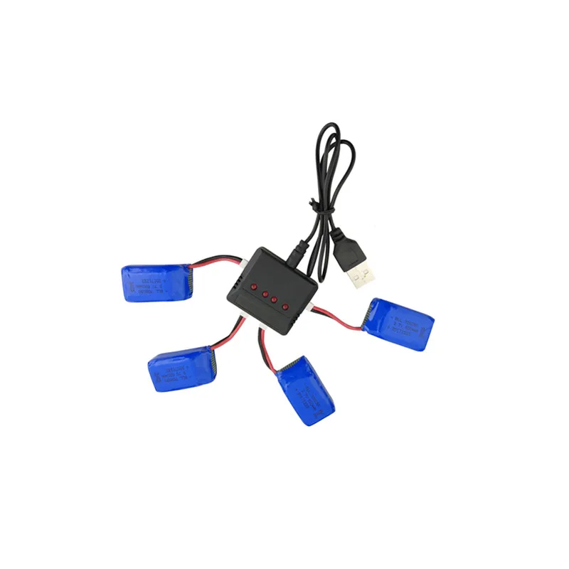 4PCS 3.7V 600mAh Lipo Battery With 4 In 1 USB Charger For SYMA X9 RC Quadcopter Drone Spare Parts
4PCS 3.7V 600mAh Lipo Battery With 4 In 1 USB Charger For SYMA X9 RC Quadcopter Drone Spare Parts