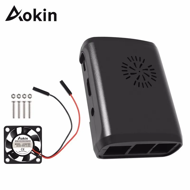 Защитный чехол Aokin для Raspberry, корпус из АБС-пластика с мини-вентилятором охлаждения для Raspberry Pi 2 Raspberry Pi Model B Plus +
Защитный чехол Aokin для Raspberry, корпус из АБС-пластика с мини-вентилятором охлаждения для Raspberry Pi 2 Raspberry Pi Model B Plus +
