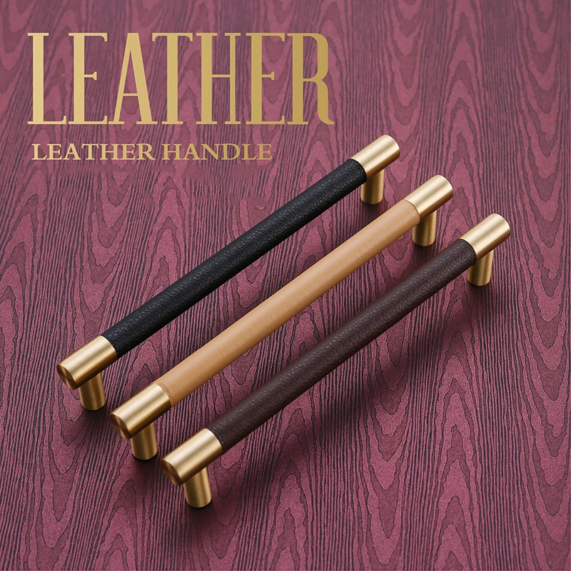 Leather+brass Natural Handles Drawer Cabinet Knobs Kitchen Door Handle Cupboard Wardrobe Pull Handles Furniture Fittings
Leather+brass Natural Handles Drawer Cabinet Knobs Kitchen Door Handle Cupboard Wardrobe Pull Handles Furniture Fittings