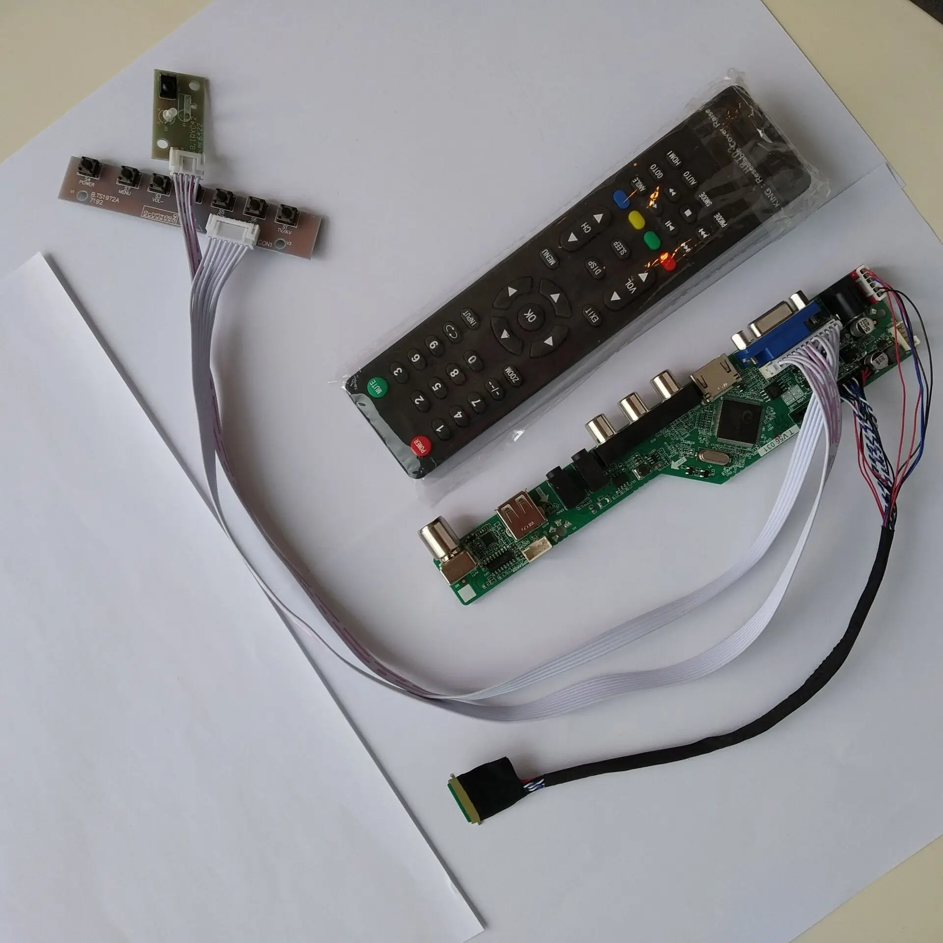 ТВ HDMI VGA AV USB AUDIO ЖК-дисплей светодиодный контроллер плата комплект карт DIY для AUO B156HW01 LP173WF1 1920x1080 панельный экран монитора
ТВ HDMI VGA AV USB AUDIO ЖК-дисплей светодиодный контроллер плата комплект карт DIY для AUO B156HW01 LP173WF1 1920x1080 панельный экран монитора