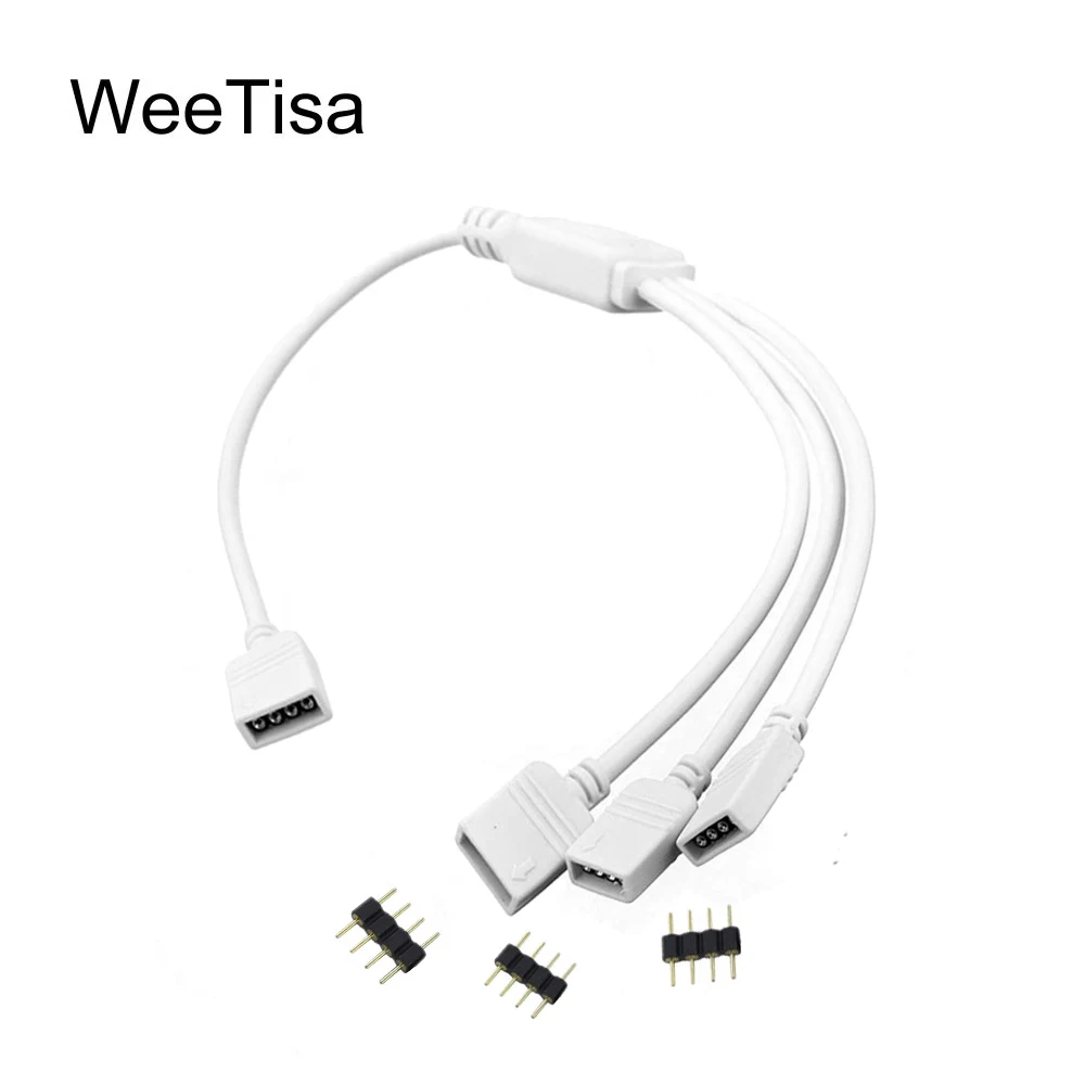 Wire Connector LED Strip Accessories 1 to 2 3 4 Ways RGB Splitter 4Pin 10MM Female Extension Cable Connector for LED Strip Light
Wire Connector LED Strip Accessories 1 to 2 3 4 Ways RGB Splitter 4Pin 10MM Female Extension Cable Connector for LED Strip Light