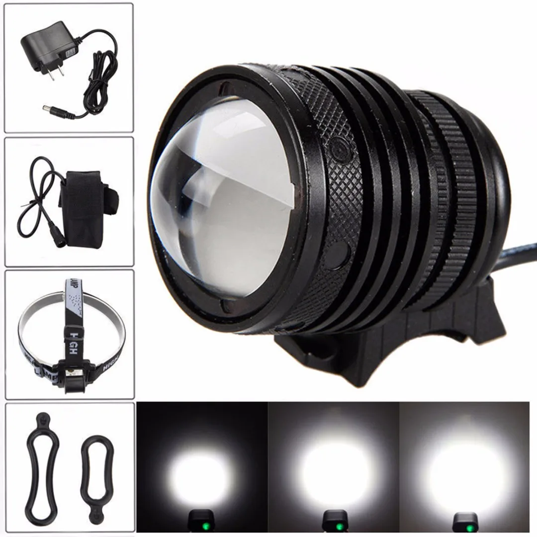 New Black 2000Lm XML-T6 LED Rechargeable Head Lamp Front Bicycle Cycling Headlight
New Black 2000Lm XML-T6 LED Rechargeable Head Lamp Front Bicycle Cycling Headlight