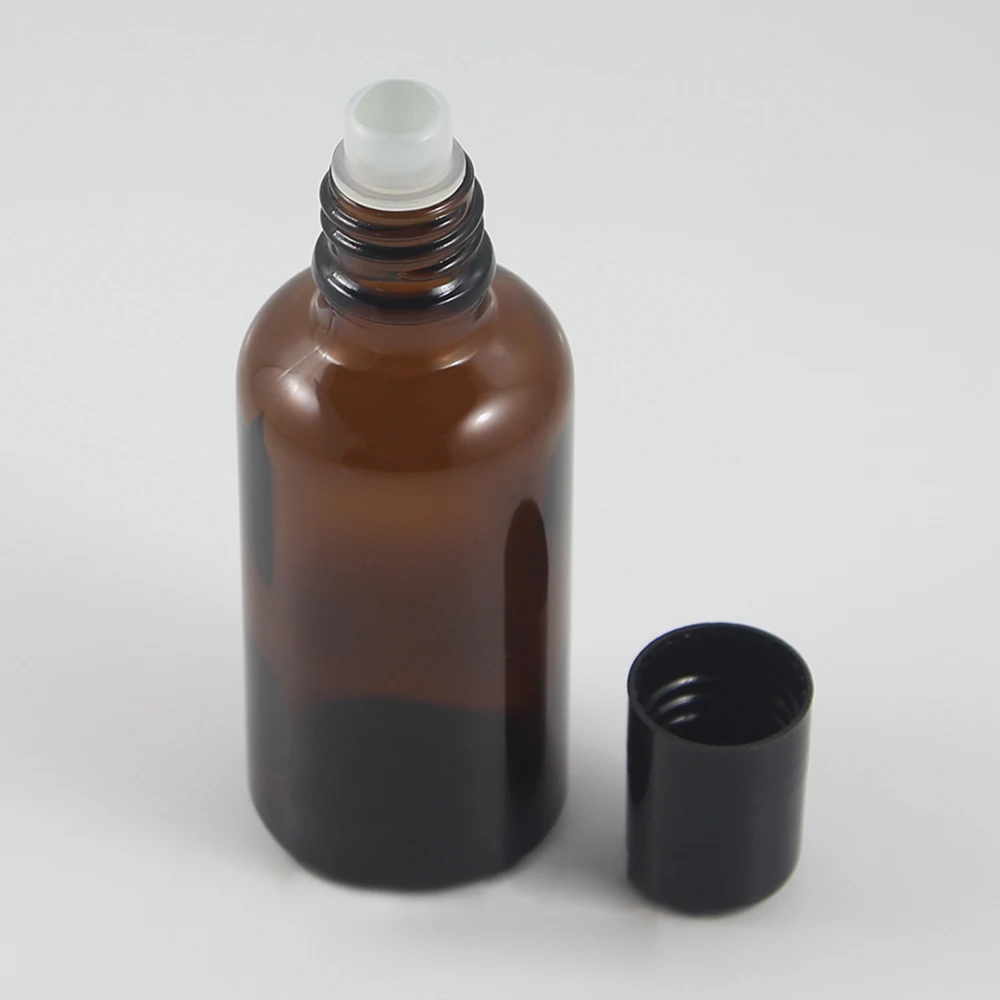 Amber 50ml empty roll on bottle cosmetic match on glass roller ball bottles and Stainless steel ball
Amber 50ml empty roll on bottle cosmetic match on glass roller ball bottles and Stainless steel ball