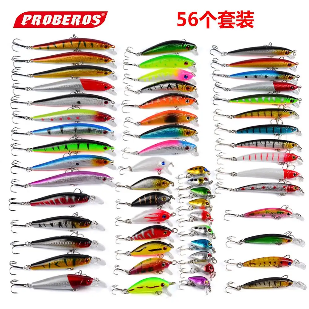 56pcs/set Fishing Lures Deep Swimbaits Hard Bait Fish Artificial Baits Mini bionic Fishing Wobble Lures Tools outdoor Lures
56pcs/set Fishing Lures Deep Swimbaits Hard Bait Fish Artificial Baits Mini bionic Fishing Wobble Lures Tools outdoor Lures