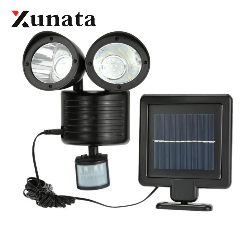 Solar Lamp Waterproof Double Head Human Body Sensor Spot Light Pathway Solar Powered Night Lights Lamp
Solar Lamp Waterproof Double Head Human Body Sensor Spot Light Pathway Solar Powered Night Lights Lamp