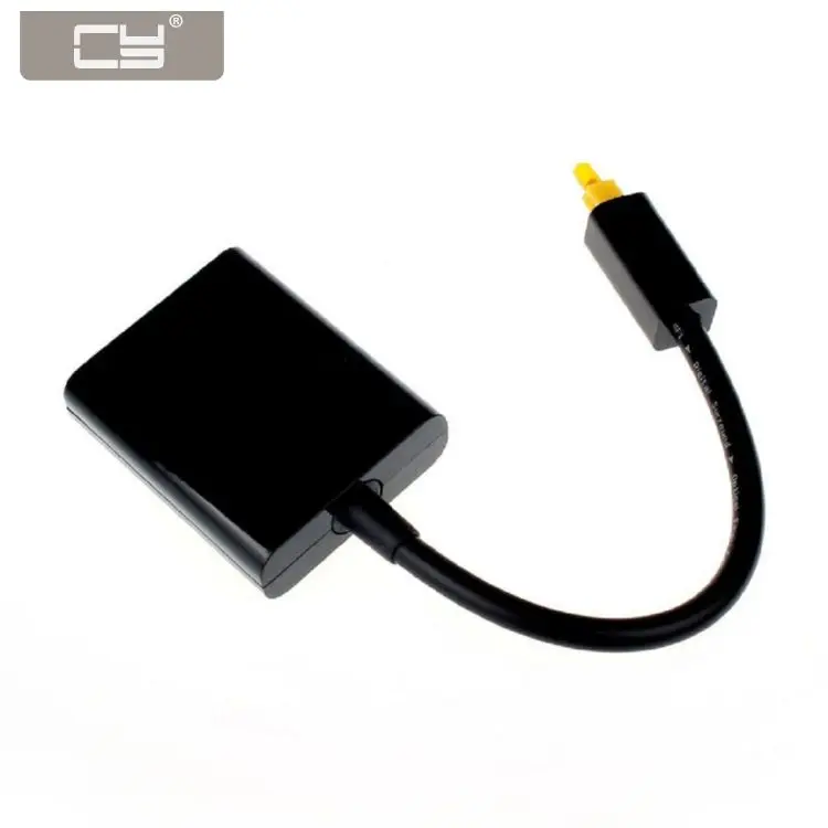 CY Dual Port Tos link Digital Optical Audio Splitter Adapter Fiber Optic Audio Cable 1 In 2 Out Black color
CY Dual Port Tos link Digital Optical Audio Splitter Adapter Fiber Optic Audio Cable 1 In 2 Out Black color