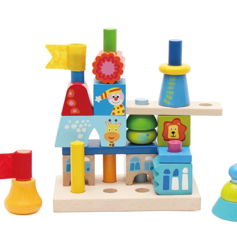 15pcs/33pcs Creative Wooden Castle Building Blocks Montessori Early Education Gifts Toys For Children
15pcs/33pcs Creative Wooden Castle Building Blocks Montessori Early Education Gifts Toys For Children