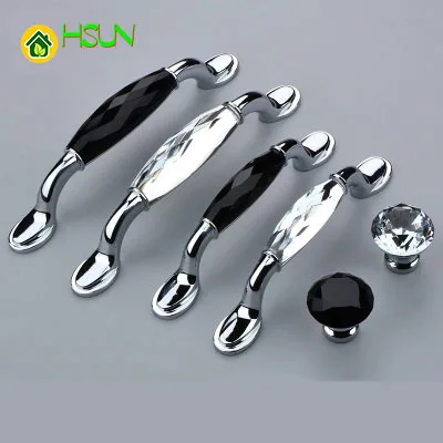 2Pcs Crystal handle European modern simple American wardrobe door kitchen cabinet drawer black diamond round handle single hole
2Pcs Crystal handle European modern simple American wardrobe door kitchen cabinet drawer black diamond round handle single hole