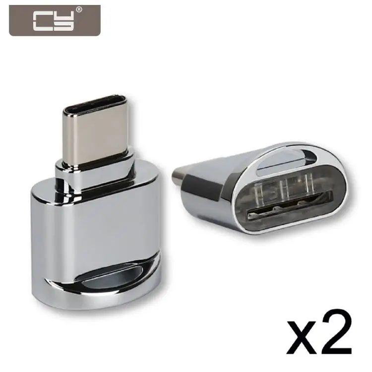 CY USB-C USB 2.0 Type C to Micro SD SDXC TF Card Reader Adapter for Laptop & Cell Phone 2pcs
CY USB-C USB 2.0 Type C to Micro SD SDXC TF Card Reader Adapter for Laptop & Cell Phone 2pcs