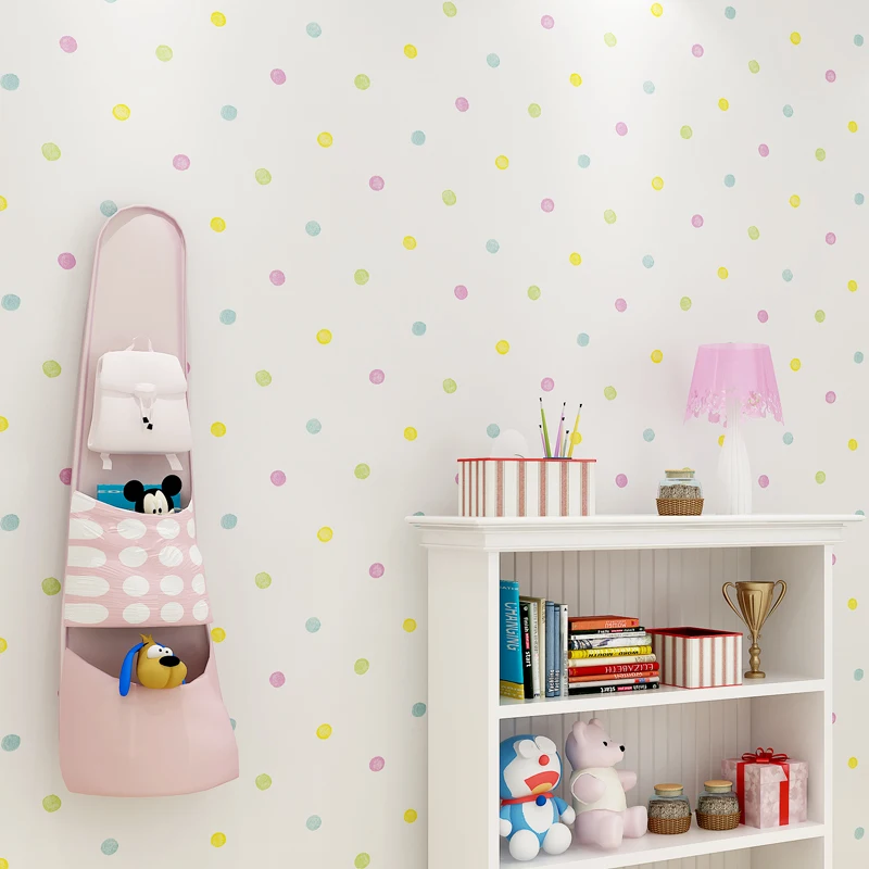 Colorful Polka Dots Printed Wallpaper Kids Room Wall Paper Lovely Children's Bedroom Self Adhesive Mural Wallpapers Roll Ez131
Colorful Polka Dots Printed Wallpaper Kids Room Wall Paper Lovely Children's Bedroom Self Adhesive Mural Wallpapers Roll Ez131