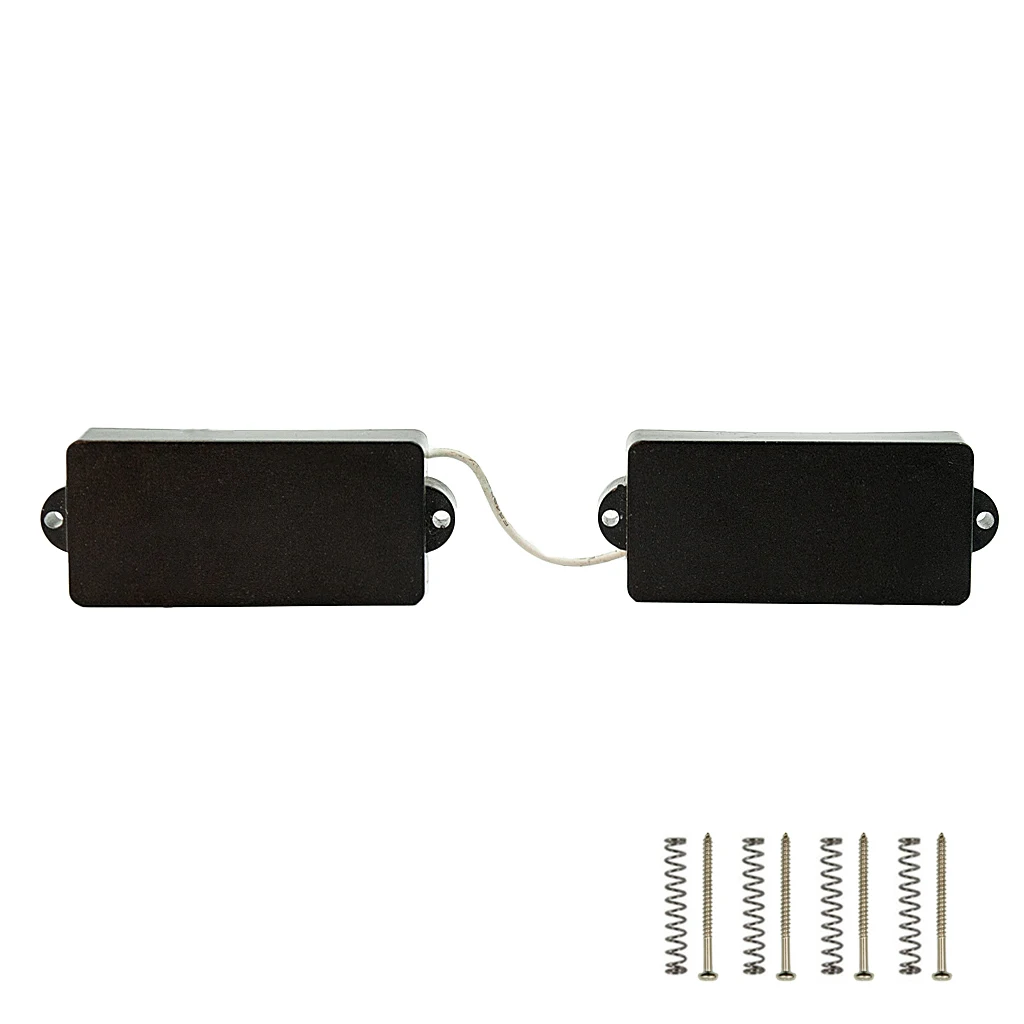 2 Pcs 4 string Electric Bass Pickups Coilless Humbucker Bridge Neck Pickup Set Black
2 Pcs 4 string Electric Bass Pickups Coilless Humbucker Bridge Neck Pickup Set Black