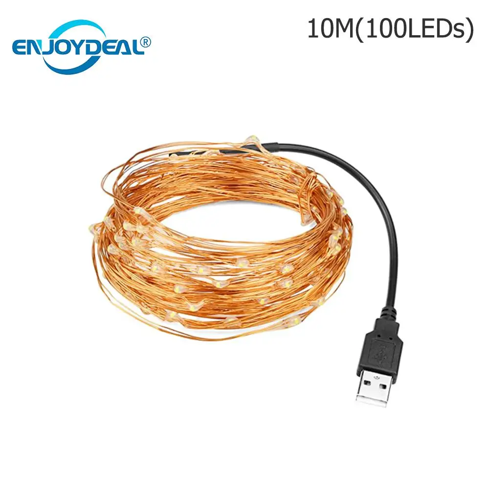 10m USB Copper Wire Cabinet Lamp Safe environment-friendly Decoration LED Light 100Led Flexible String Lamp Christmas Wedding
10m USB Copper Wire Cabinet Lamp Safe environment-friendly Decoration LED Light 100Led Flexible String Lamp Christmas Wedding