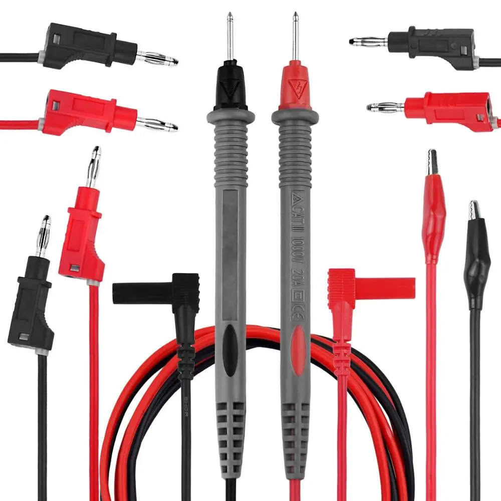 Multimeter Test Lead Kit,Digital Multimeter Lead,Electronic Professional Diagnostic BTMETER BT-910X,Access to ICS, LED, SMD,etc
Multimeter Test Lead Kit,Digital Multimeter Lead,Electronic Professional Diagnostic BTMETER BT-910X,Access to ICS, LED, SMD,etc
