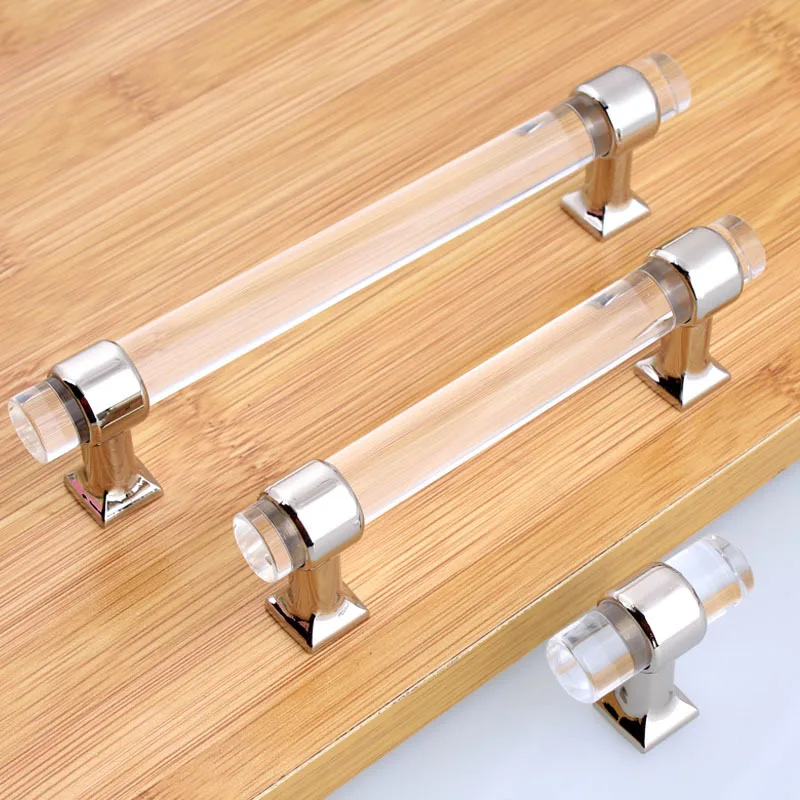 Modern Simple Fashion Transparent Acrylic Rod Kitchen Wincabinet Drawer Handles Knobs Plexiglass Handles Pulls 96mm 128mm 160mm
Modern Simple Fashion Transparent Acrylic Rod Kitchen Wincabinet Drawer Handles Knobs Plexiglass Handles Pulls 96mm 128mm 160mm