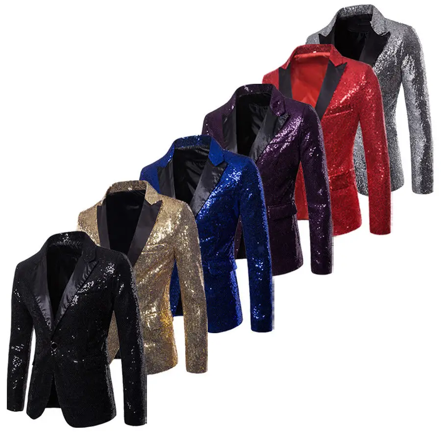 Men Blazer Sequin Stage Performer Formal Host Suit Bridegroom Tuxedos Star Suit S-2XL NEW
Men Blazer Sequin Stage Performer Formal Host Suit Bridegroom Tuxedos Star Suit S-2XL NEW