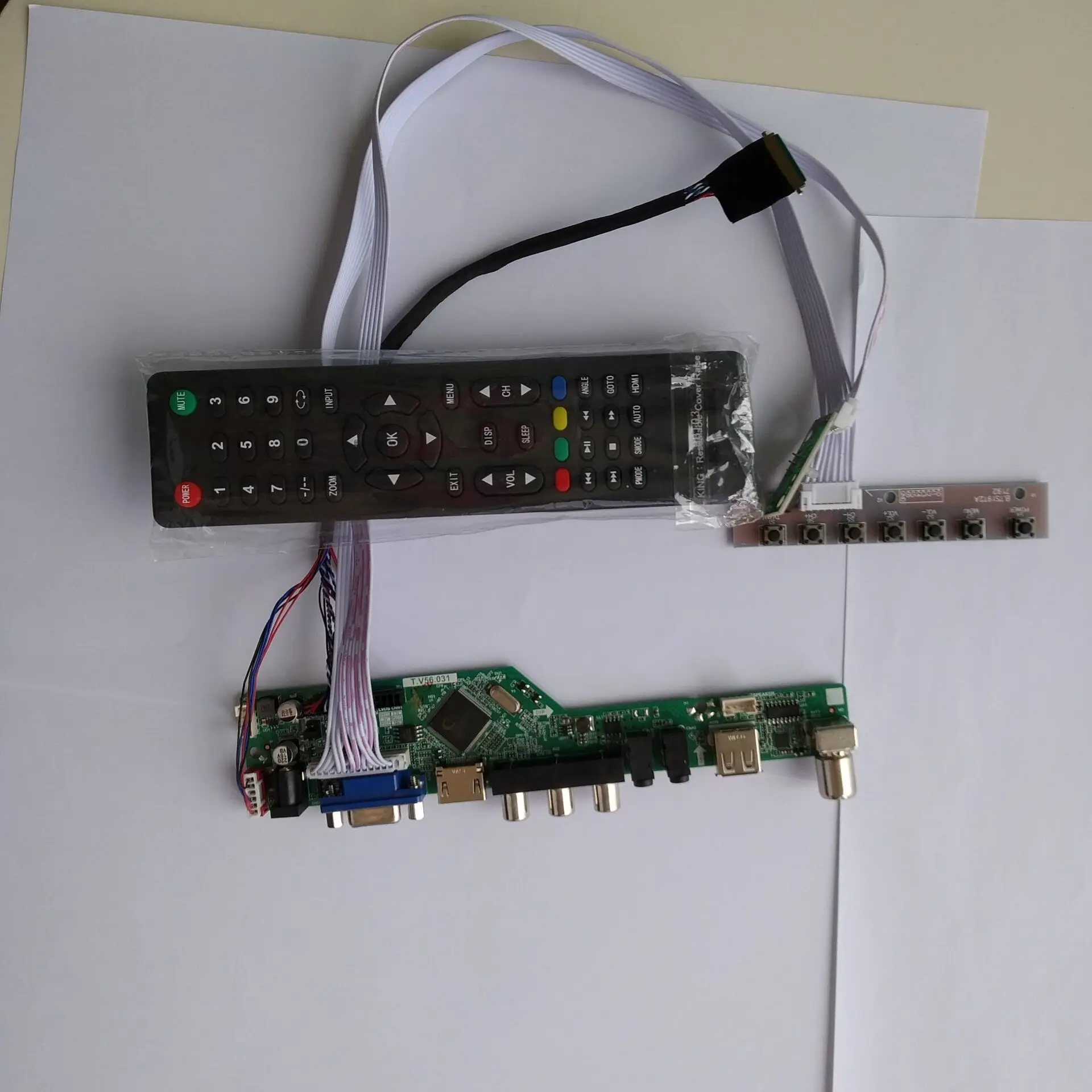 Плата драйвера контроллера ТВ USB LED LCD VGA HDMI для B156XTN02.1, 15,6 дюйма, 1366 × 768, панельный кабель для карты
Плата драйвера контроллера ТВ USB LED LCD VGA HDMI для B156XTN02.1, 15,6 дюйма, 1366 × 768, панельный кабель для карты
