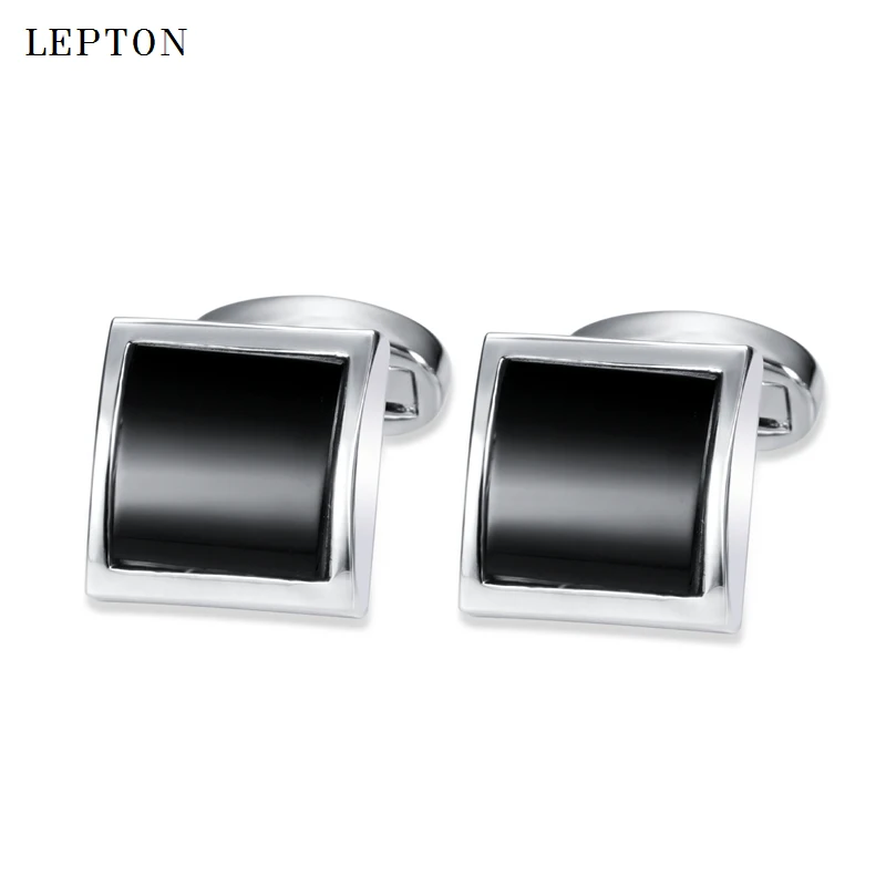 Black Glass Cufflinks for Lepton Mens High Quality Square Glass Cufflink With Gift Box Men Shirt Cuffs Cuff Links Drop Shipping
Black Glass Cufflinks for Lepton Mens High Quality Square Glass Cufflink With Gift Box Men Shirt Cuffs Cuff Links Drop Shipping