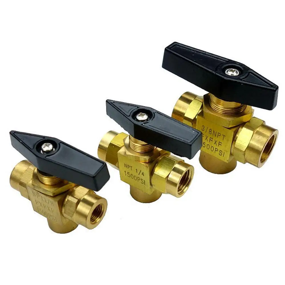 1/8" 1/4" 3/8" NPT Female L-Port Brass Ball Valve 1500 PSI Plumbing Propane Gauge Water Gas Oil Fuel
1/8" 1/4" 3/8" NPT Female L-Port Brass Ball Valve 1500 PSI Plumbing Propane Gauge Water Gas Oil Fuel