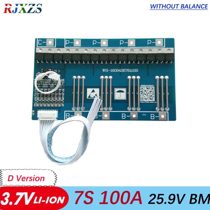 Защитная плата 7S 100A 25,9 V li-ion BMS PCM для аккумулятора 29,4 V, большой ток для LicoO2 Limn2O4 24V
Защитная плата 7S 100A 25,9 V li-ion BMS PCM для аккумулятора 29,4 V, большой ток для LicoO2 Limn2O4 24V