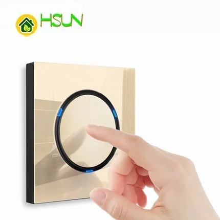 Champagne Gold Tempered glass 86 type 1 2 3 4 Gang 1 2 Way Wall switch with LED light Use round box France Germany UK TV scokets
Champagne Gold Tempered glass 86 type 1 2 3 4 Gang 1 2 Way Wall switch with LED light Use round box France Germany UK TV scokets