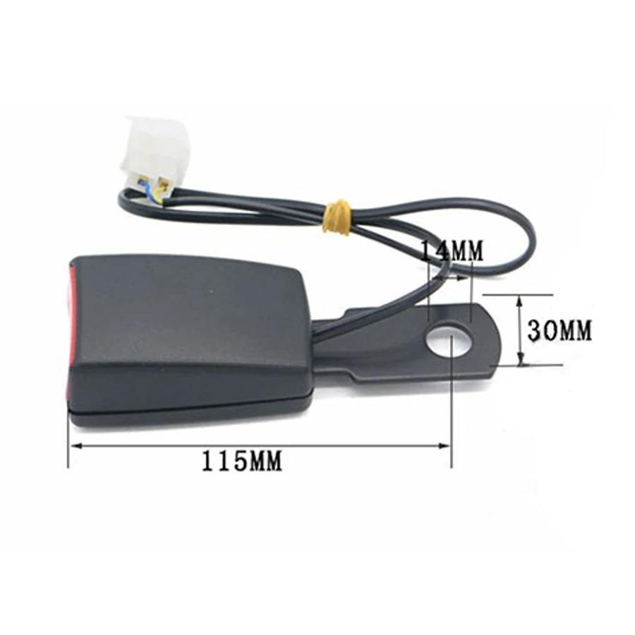 115mm 7/8" Car Front Seat Belt Buckle Padding Socket Plug Connector Camlock with Warning Cable
115mm 7/8" Car Front Seat Belt Buckle Padding Socket Plug Connector Camlock with Warning Cable