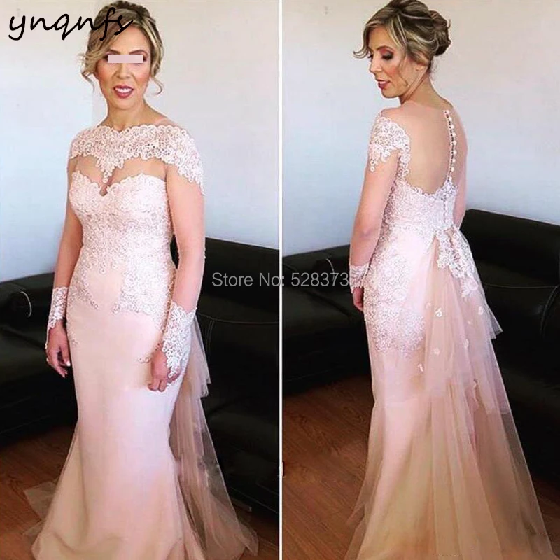 YNQNFS M20 Lace Appliques Vestidos Formal Dress Women Elegant Mermaid Long Sleeve Gown 2019 Mother of the Bride Dresses
YNQNFS M20 Lace Appliques Vestidos Formal Dress Women Elegant Mermaid Long Sleeve Gown 2019 Mother of the Bride Dresses
