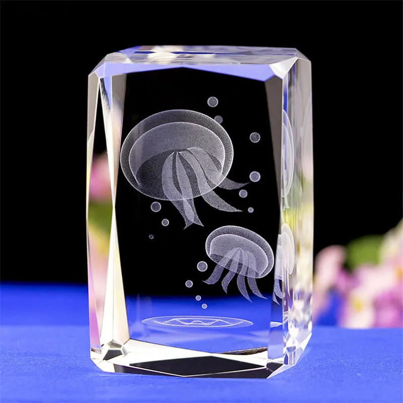 3D Laser Engraving Jellyfish Crystal Ornaments Home Decoration Crystal Ornaments Wedding Travel Commemorative Gifts
3D Laser Engraving Jellyfish Crystal Ornaments Home Decoration Crystal Ornaments Wedding Travel Commemorative Gifts