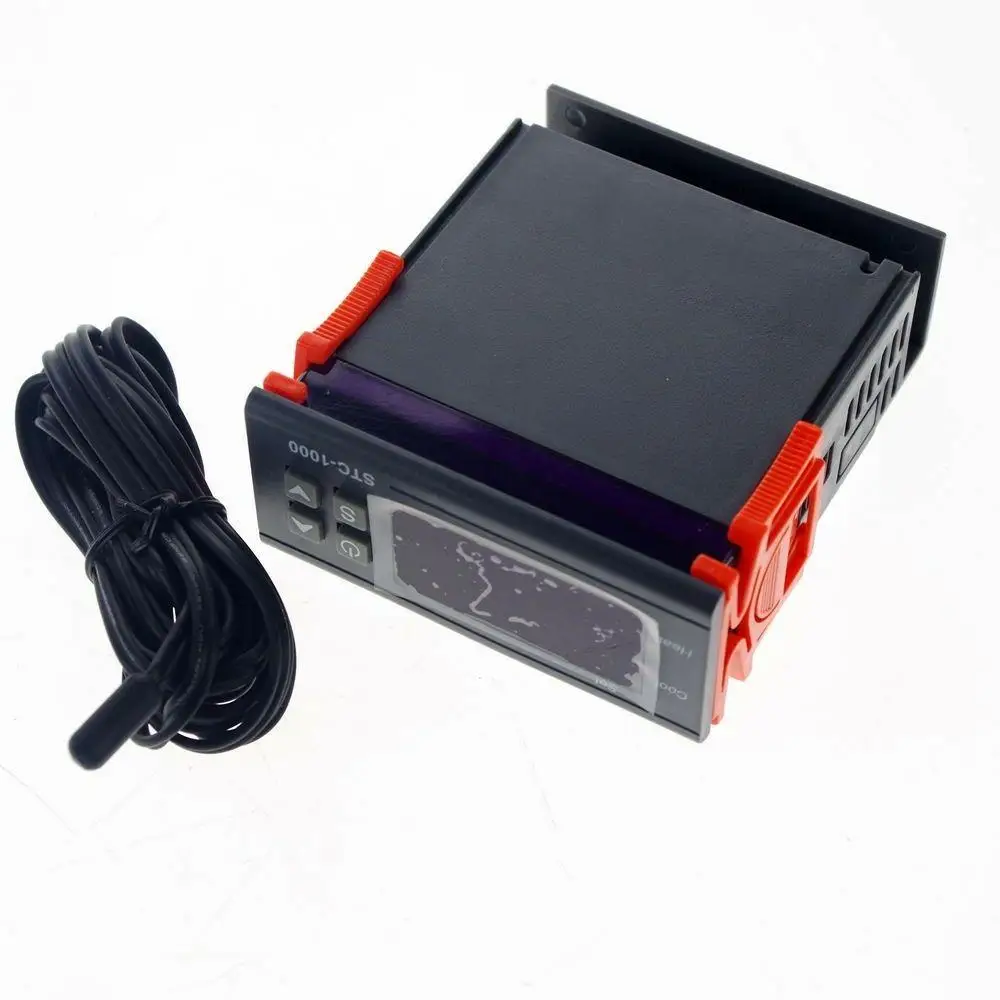 Контроллер температуры микрокомпьютера STC-1000, кухонная утварь с датчиком, 110VAC
Контроллер температуры микрокомпьютера STC-1000, кухонная утварь с датчиком, 110VAC