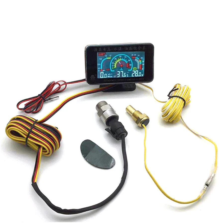 Universal car 3 IN 1 LCD 12v/24v Truck Car Oil Pressure Voltage Water Temperature combination table With Sensors
Universal car 3 IN 1 LCD 12v/24v Truck Car Oil Pressure Voltage Water Temperature combination table With Sensors