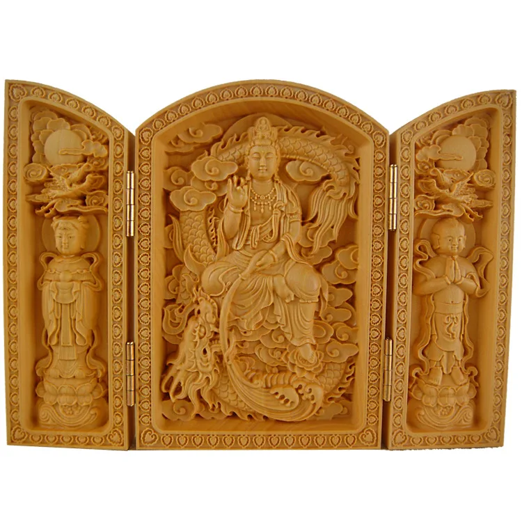 Boxwood carving, Buddha Maitreya images, open box style wood crafts, Buddism godness Guanyin Bodhisattva Ornaments 3 styles
Boxwood carving, Buddha Maitreya images, open box style wood crafts, Buddism godness Guanyin Bodhisattva Ornaments 3 styles
