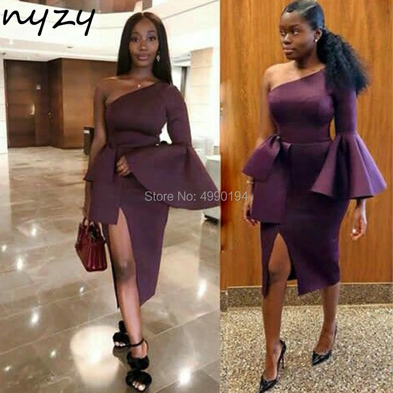 NYZY C75 Robe Cocktail One Long Sleeve Sexy High Leg Cut Purple Satin Formal Dress Wedding Party Dress Celebrity vestido coctel
NYZY C75 Robe Cocktail One Long Sleeve Sexy High Leg Cut Purple Satin Formal Dress Wedding Party Dress Celebrity vestido coctel