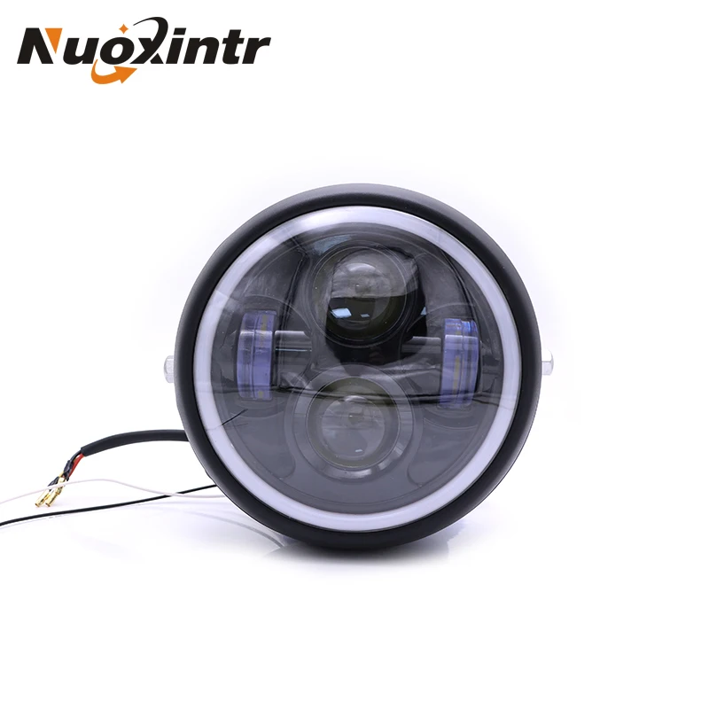 Nuoxintr 6,5 "черная мотоциклетная светодиодная фара Hi & Lo, лампа для фар DRL с кольцом ангела для Harley Kawasaki Honda BMW Yamaha KTM
Nuoxintr 6,5 "черная мотоциклетная светодиодная фара Hi & Lo, лампа для фар DRL с кольцом ангела для Harley Kawasaki Honda BMW Yamaha KTM