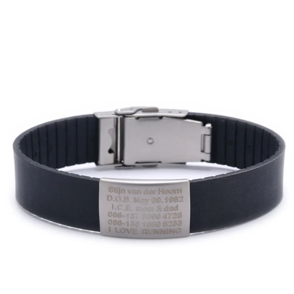 Silicone Custom Kids ID Bracelet Child Engraved Identification Bracelets Baby SOS Wrist Band Boys ID Safety Children Wristband
Silicone Custom Kids ID Bracelet Child Engraved Identification Bracelets Baby SOS Wrist Band Boys ID Safety Children Wristband