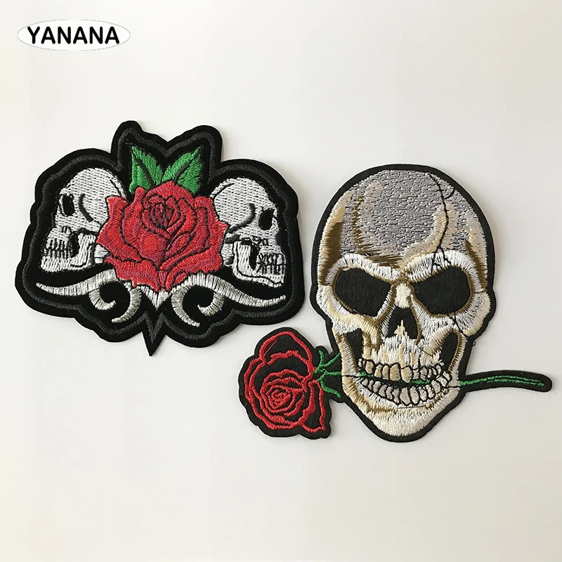 skeleton rose rock Iron On Patches Sewing Embroidered Applique for Jacket Clothes Stickers Badge DIY Apparel Accessories
skeleton rose rock Iron On Patches Sewing Embroidered Applique for Jacket Clothes Stickers Badge DIY Apparel Accessories