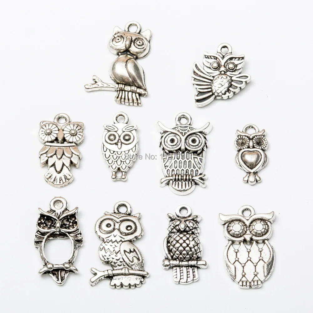 Owl Charms 10pcs Antique Silver Color Owl Charms Pendants For Bracelets Small Owl Charms Making Jewelry
Owl Charms 10pcs Antique Silver Color Owl Charms Pendants For Bracelets Small Owl Charms Making Jewelry